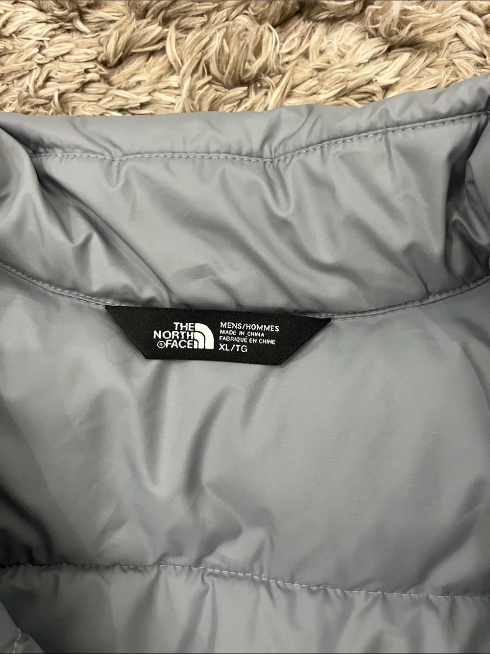The North Face Men’s Light Gray Puffer Vest